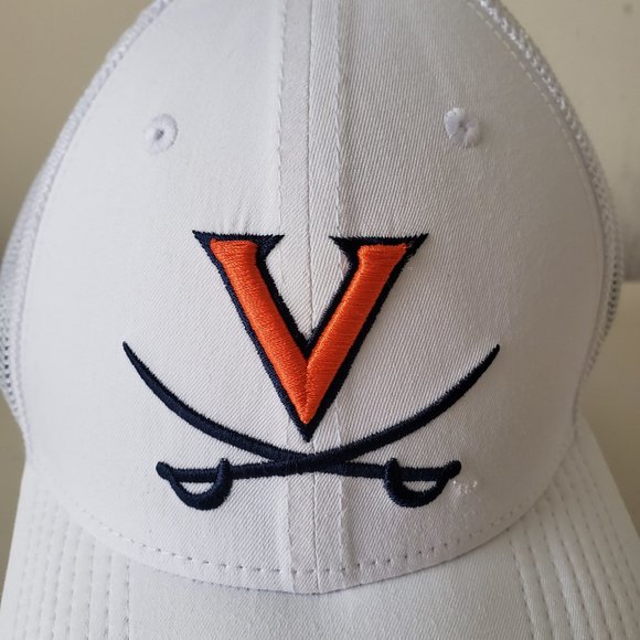 Virginia Cavaliers Hat Cap OSFM Stretch White Nike Dri-Fit NCAA Preowned - Picture 2 of 10